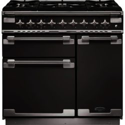 Rangemaster Elise 90cm Dual Fuel 108470 Range Cooker in Slate & Chrome